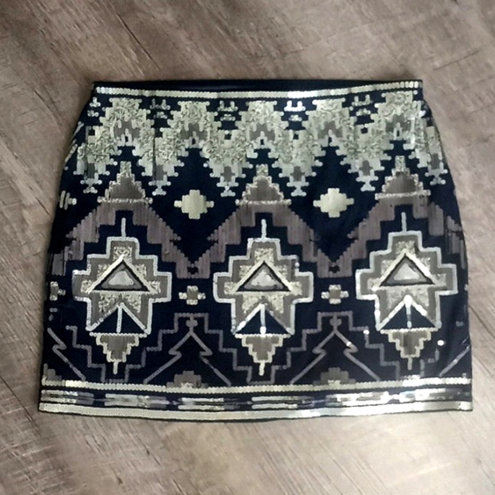 Sequenced Mini Skirt by Express